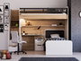 Hanah Home Escritorio de Estudio Crema y Roble